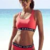 Elbsand Bustier-Bikini, Mit Kontrastfarbenen Schriftzügen -Bikini Mode Geschaft 4634c30fe6cd6e45767dba41c0d4250a