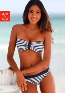 Venice Beach Bandeau-Bikini-Top »Summer«, Mit Kontrastfarbener Schlaufe