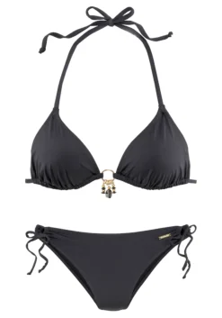 Bruno Banani Triangel-Bikini, Mit Gold-schwarzenen Accessories 22 Bruno Banani Triangel-Bikini, Mit Gold-schwarzenen Accessories -Bikini Mode Geschaft cb3aed9b7026b578af436480199d6a96