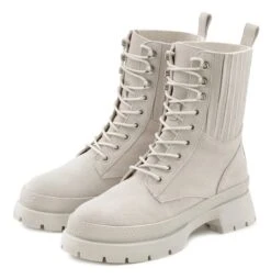 Elbsand Stiefelette, Boots Zum Schnüren Aus Leder