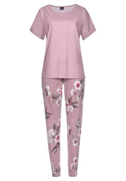 Vivance Dreams Pyjama, (2 Tlg., 1 Stück), Mit Hortensienmuster -Bikini Mode Geschaft 02074402860ab3a16f02b6945251a9a9