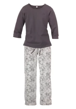 S.Oliver Pyjama, (2 Tlg., 1 Stück), Mit Feinem Blumenmuster -Bikini Mode Geschaft 0337907019f209f8d93359eff1e407a0