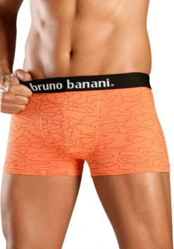 Bruno Banani Boxer, (Packung, 4 St.), Mit Kontrast-Webbund