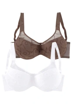 Petite Fleur Minimizer-BH, (Packung, 2 Stück), Mit Bügel Und Schöner Stickerei, Basic Dessous -Bikini Mode Geschaft 05690b8ad0b1cb14952b9bc5514cd0b9