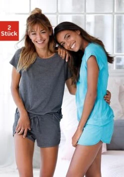 Arizona Shorty, (4 Tlg., 2 Stück), In Melierter Optik Mit Sternen -Bikini Mode Geschaft 08d2172dfb4e7fe1456f59e131a8e97d