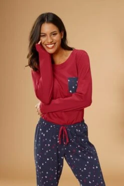 Vivance Dreams Pyjama, (2 Tlg., 1 Stück), Mit Niedlichem Herzen-Sterne-Druck -Bikini Mode Geschaft 0fe686880644a44fd76b3b4f67a208a4