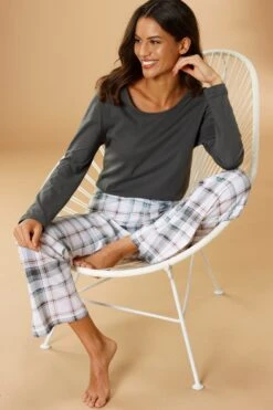 Arizona Pyjama, (2 Tlg., 1 Stück), Mit Karomuster