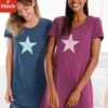 Vivance Dreams Nachthemd, (2er-Pack), Mit Sternenprint -Bikini Mode Geschaft 114320f8c89fd6abe16273d58c23a1cd