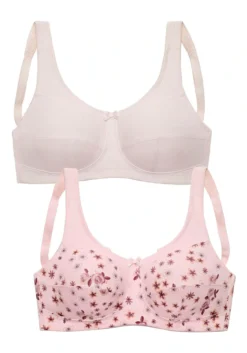Petite Fleur Entlastungs-BH, (Packung, 2 Stück), Mit Weichem Unterbrustgummi, Basic Dessous -Bikini Mode Geschaft 1213b327ec419803762320526a76f33f