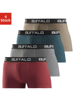 Buffalo Boxer, (Packung, 4 St.), Unifarbene Retro Pants
