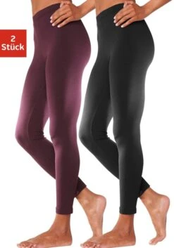 Vivance Active Leggings, (2er-Pack), Mit Gummibund -Bikini Mode Geschaft 14eb4e91e91878492f2745960abbc8a6