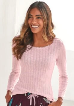 S.Oliver Pyjamaoberteil, Aus Pointellestrick