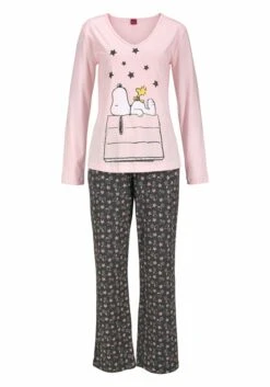 Peanuts Pyjama, (2 Tlg., 1 Stück), In Langer Form Im Niedlichen Snoopy-Design -Bikini Mode Geschaft 1555d49ed13201544beafae4781f6f28
