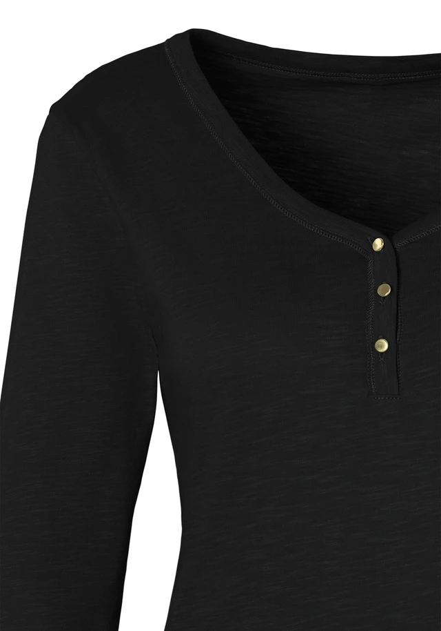 Vivance 3/4-Arm-Shirt, (2er-Pack), Mit Knopfleiste Und Goldfarbenen Knöpfen 8 Vivance 3/4-Arm-Shirt, (2er-Pack), Mit Knopfleiste Und Goldfarbenen Knöpfen – Bild 6