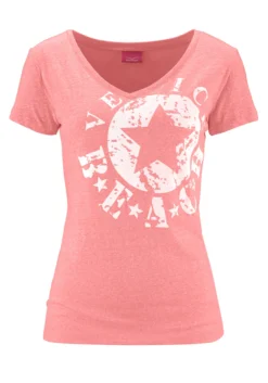 Venice Beach Strandshirt, Mit Logo-Druck -Bikini Mode Geschaft 165aaec7ba15ff7839898cbf6521bf9b