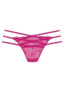 Petite Fleur Gold String »Michelle«, Aus Transparenter Spitze Mit Gekreuzten Bändern -Bikini Mode Geschaft 16f2305d02e099333e3c0bcd87202b19