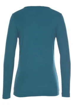 S.Oliver Langarmshirt, Aus Geripptem Stoff Mit Knopfleiste -Bikini Mode Geschaft 17b6463600c6d80da78fd8b2f5d64914