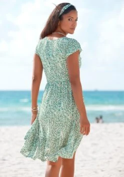 Beachtime Jerseykleid, Mit Blätterdruck -Bikini Mode Geschaft 184cef3380779556e0a8e50e2d883cca