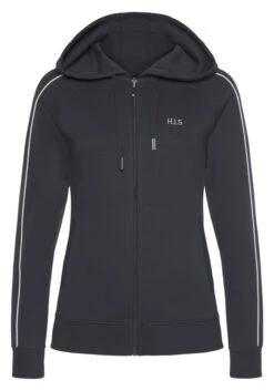 H.I.S Kapuzensweatjacke, Mit Piping An Den Ärmeln -Bikini Mode Geschaft 1a12cf75f7ccdb21addf4a470df75e83