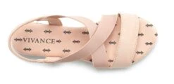 Vivance Sandalette, Mit Elastischen Riemchen Und Dezentem Keilabsatz VEGAN -Bikini Mode Geschaft 1ac4adcf355e796fabf8bcbe1382c077