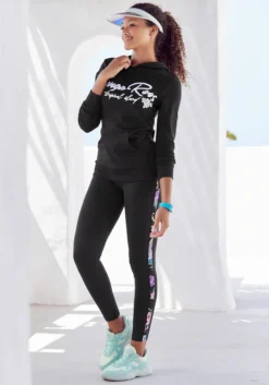 KangaROOS Kapuzensweatshirt, Mit Stickerei Und Blumendruck -Bikini Mode Geschaft 1c09a41d82f9c0317032de646c7d15ad