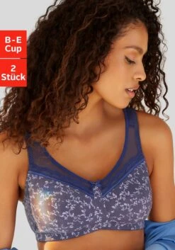 Petite Fleur Entlastungs-BH, (Packung, 2 Stück), Im Attraktiven Doppelpack