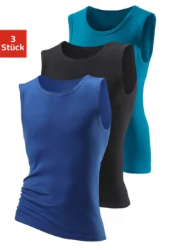 H.I.S Muscleshirt, (3 Tlg.), Ohne Seitennähte Optimale Passform -Bikini Mode Geschaft 221fd24cb23c4b447ad9ef99f155ceb5