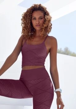 LASCANA ACTIVE Crop-Top, (1 Tlg.), Mit 3D Struktur