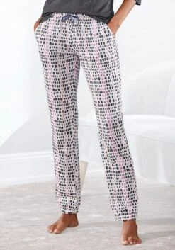 Vivance Dreams Pyjamahose, Im Allover-Muster Mit Velvetband