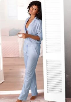 Vivance Dreams Pyjama, (2 Tlg., 1 Stück), Mit Feinem Muster -Bikini Mode Geschaft 248313c095b0f751226e874421adc1d6