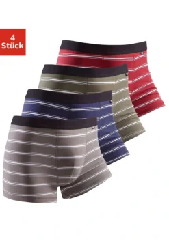 Buffalo Boxer, (Packung, 4 St.), Mit Schwarzem Webbund -Bikini Mode Geschaft 262285d36cc018581326662c4e6f788f