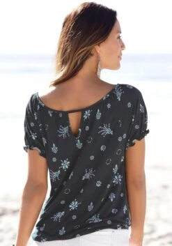 S.Oliver Strandshirt, Mit Gerafften Ärmeln -Bikini Mode Geschaft 28943c5b2f2aec9f4a457009ff2039a2