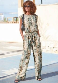 Buffalo Palazzohose, (mit Bindegürtel), Mit Schlangenmuster -Bikini Mode Geschaft 2ccb3075a8dc595411ef5f63572bb519