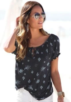 S.Oliver Strandshirt, Mit Gerafften Ärmeln