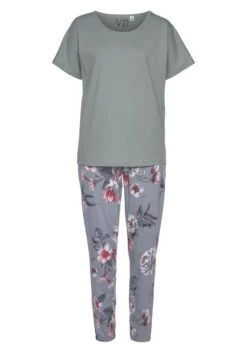 Vivance Dreams Pyjama, (2 Tlg., 1 Stück), Mit Hortensienmuster -Bikini Mode Geschaft 2d88f226f30435a3e6dfcbaec6931707