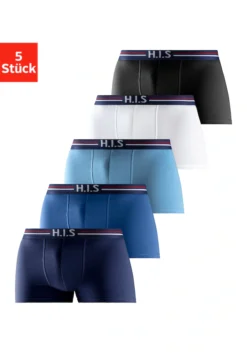 H.I.S Boxer, (Packung, 5 St.), Mit Streifen Und Markenlogo Im Bund -Bikini Mode Geschaft 2f87bc9ea333b94f9dcf6039084074c6