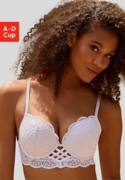 Vivance Push-up-BH, Mit Verführerischer Schnürung Und Spitze, Dessous