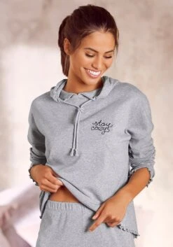 S.Oliver Pyjamaoberteil, Mit Stickerei Und Kräuselsaum -Bikini Mode Geschaft 2ffdced326543467df60f8228b975f64