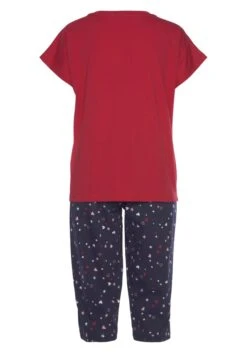 Vivance Dreams Capri-Pyjama, (2 Tlg., 1 Stück), Mit Niedlichem Herzen-Sterne-Druck -Bikini Mode Geschaft 320ac913b1cdd314c3d13874a77c1221