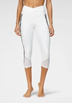 Bench. Caprileggings, Mit Leomuster Und Mesheinsatz -Bikini Mode Geschaft 354e47372ab64690dd7acf1eb765b80b