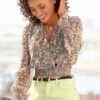 Buffalo Chiffonbluse, Mit Blümchenprint