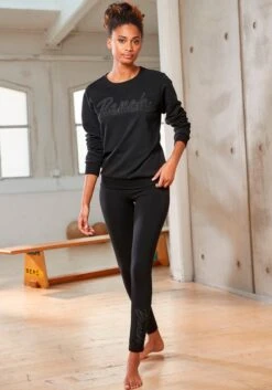 Bench. Leggings, Mit Logo Stickerei Auf Dem Bein -Bikini Mode Geschaft 36d4dfaadb5da1a4c51ccc76f5e49415