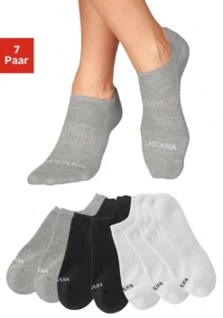 LASCANA ACTIVE Sneakersocken, (7 Paar), Mit Fußfrottee -Bikini Mode Geschaft 375a4dbdd7d74bcb4f82da8eb9d809a9