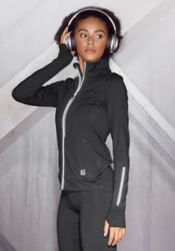 LASCANA ACTIVE Laufjacke, Thermo Mit Reflektierenden Details
