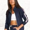 H.I.S Sweatjacke, Mit Gestreiftem Tape An Den Ärmeln -Bikini Mode Geschaft 39802c6dddd8b190dc3f2fed44563b6b
