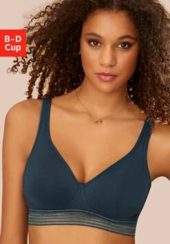 Petite Fleur Soft-BH, Mit Modischem Bund In Streifen-Optik, Basic Dessous