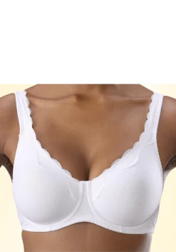 Petite Fleur Bügel-BH, (Packung, 2 Stück), Aus Baumwolle Mit Spitzenkante Und Breiteren Trägern, Basic Dessous -Bikini Mode Geschaft 3c3e030b4b0dc8435edcc1140afbd653