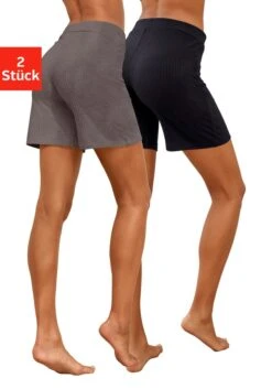 Vivance Bermudas, (2er-Pack), Gerippt, Mit Tunnelzug Am Bund -Bikini Mode Geschaft 3c8ddba986a40f289384e28a7c4d0bdc