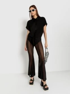 LSCN By LASCANA Kurzarmbluse, Mit Knotendetail -Bikini Mode Geschaft 3df2e0c9107b0004f0a2e02e19450664