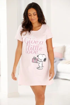 Peanuts Sleepshirt, Mit Snoopy-Print In Minilänge -Bikini Mode Geschaft 3f9d1c4d50e124d6aef395713857d33b
